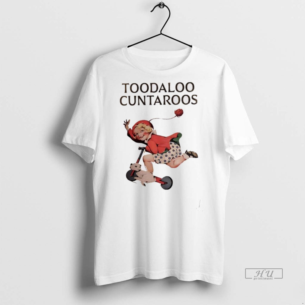 Officials Toodaloo Cuntaroos A Little Girl Riding A Scooter With A Dog Tee Shirt Sweater
