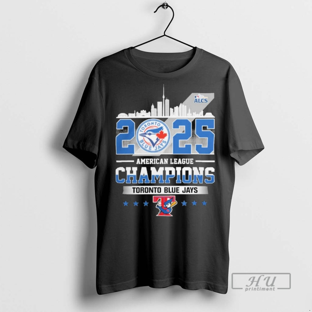 Officials Toronto Blue Jays 2025 American League Champions Skyline T Shirt