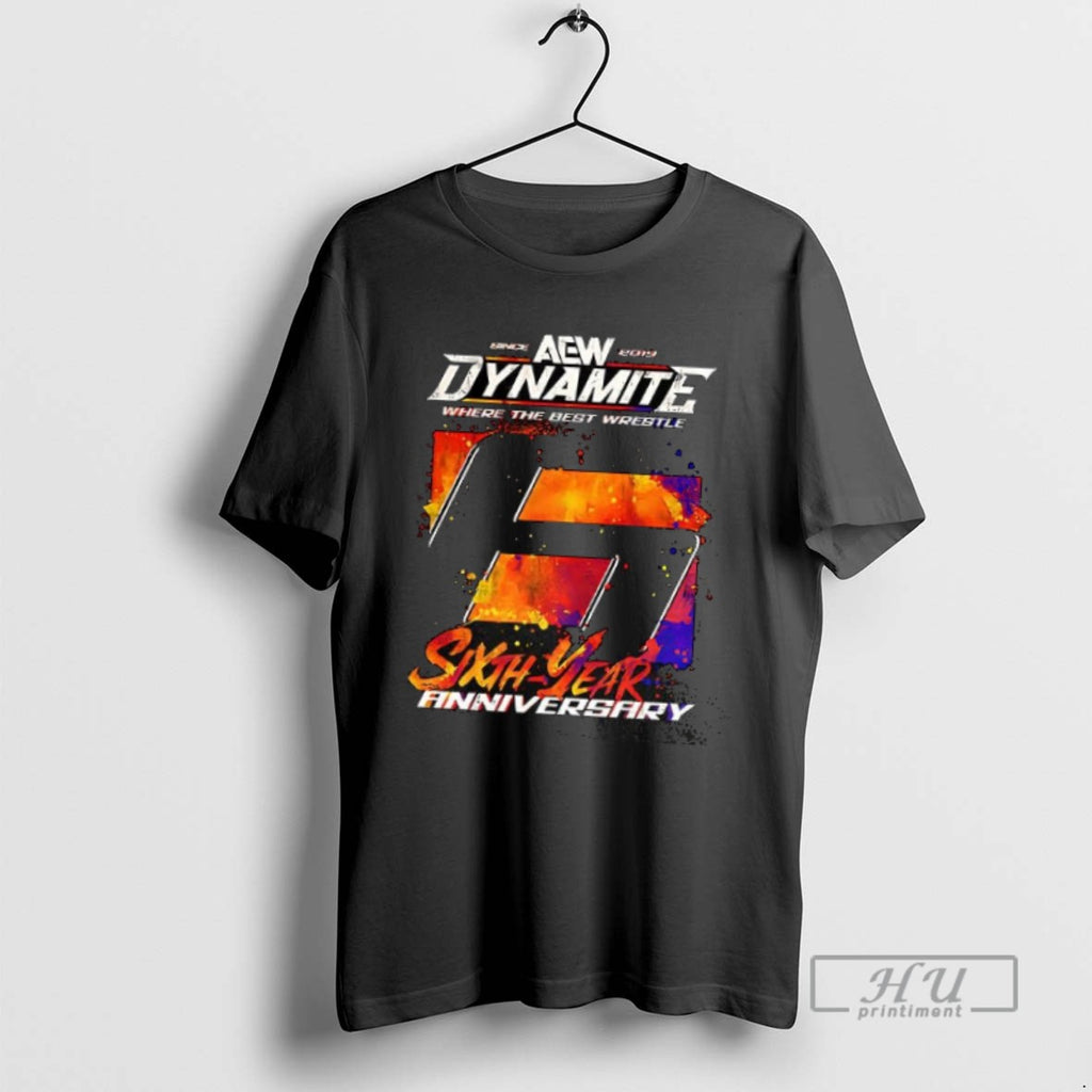 Officials Trending Aew Dynamite 6th Year Anniversary T Shirt