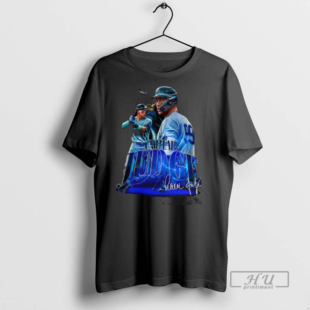 Officials Trending Aaron Judge New York Yankees Baseball Captain Judge Signature T Shirt