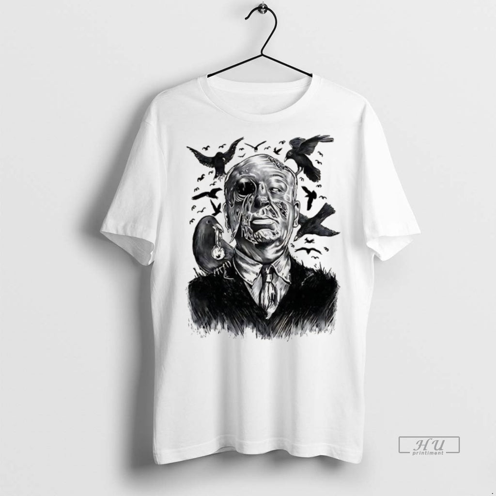 Officials Trending Alfred Hitchcock Bird Attack Horror Halloween Tee Shirt Sweater