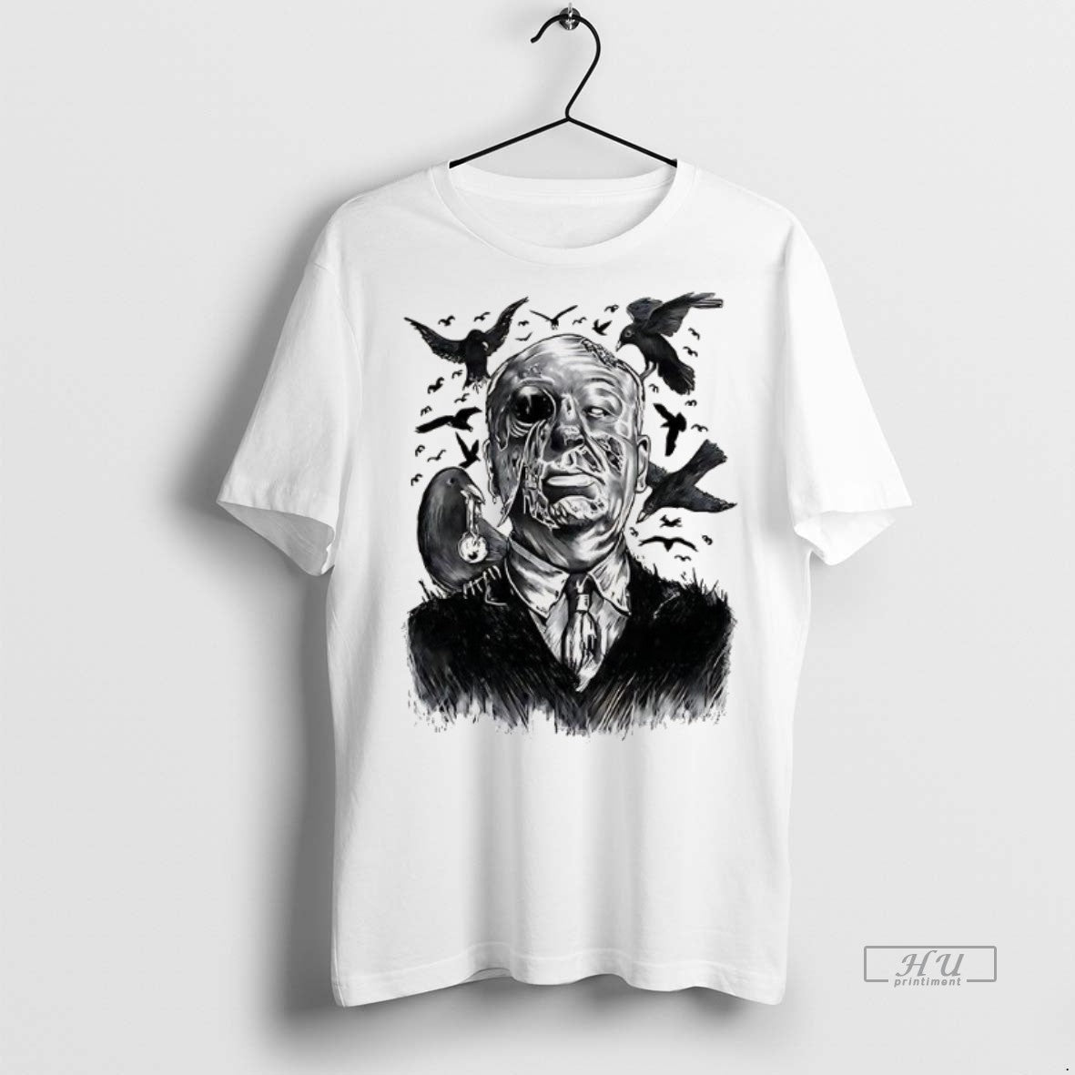 Officials Trending Alfred Hitchcock Bird Attack Horror Halloween Tee Shirt Sweater