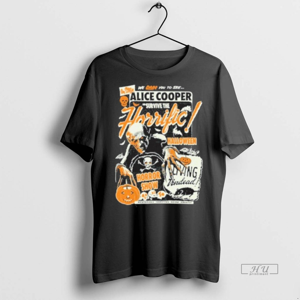 Officials Trending Alice Cooper Horrific Halloween Horror Show 2025 T Shirt Sweater