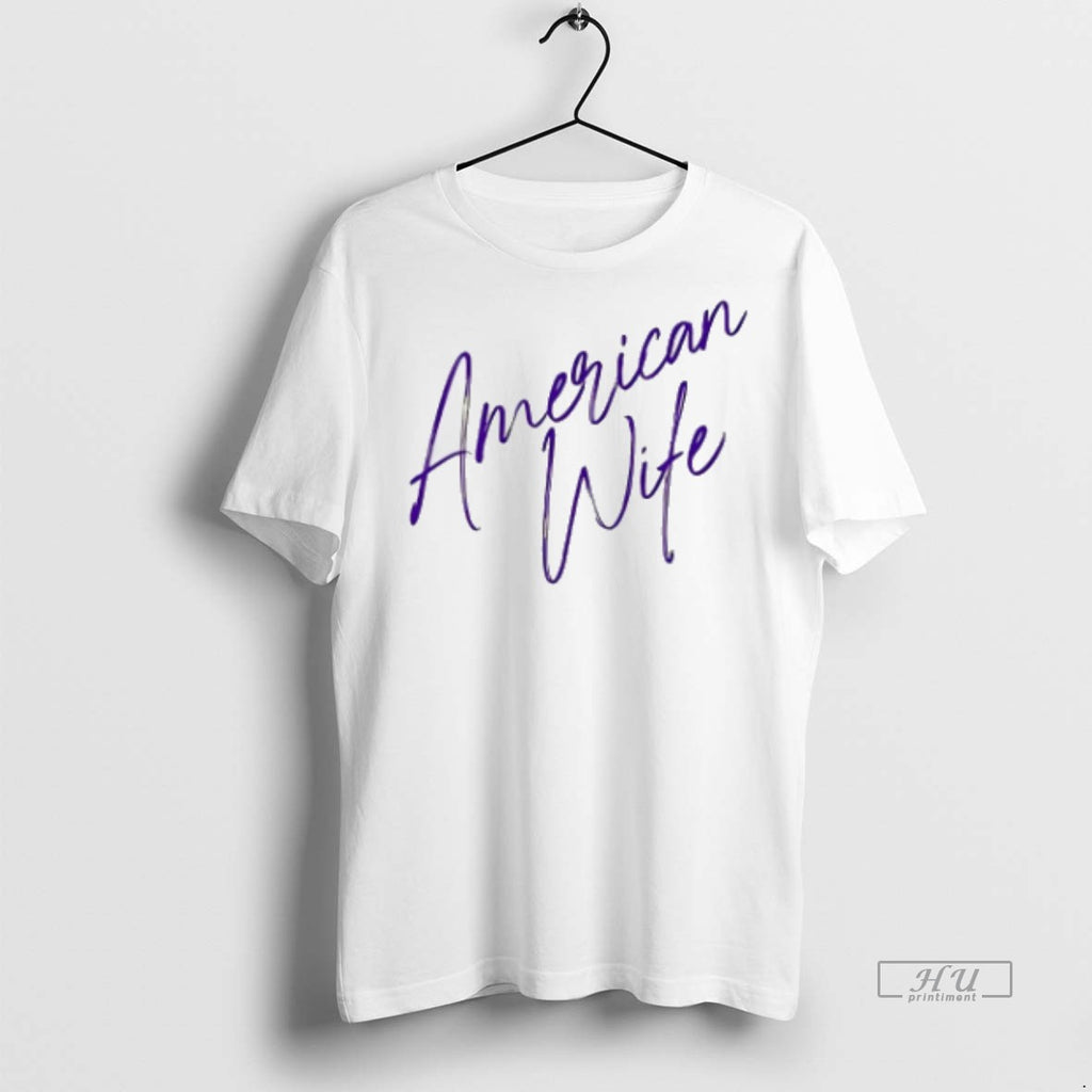Officials Trending American Wife Signature T Shirt Sweater