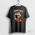 Officials Trending Aunt Tifa Usa Flag T Shirt