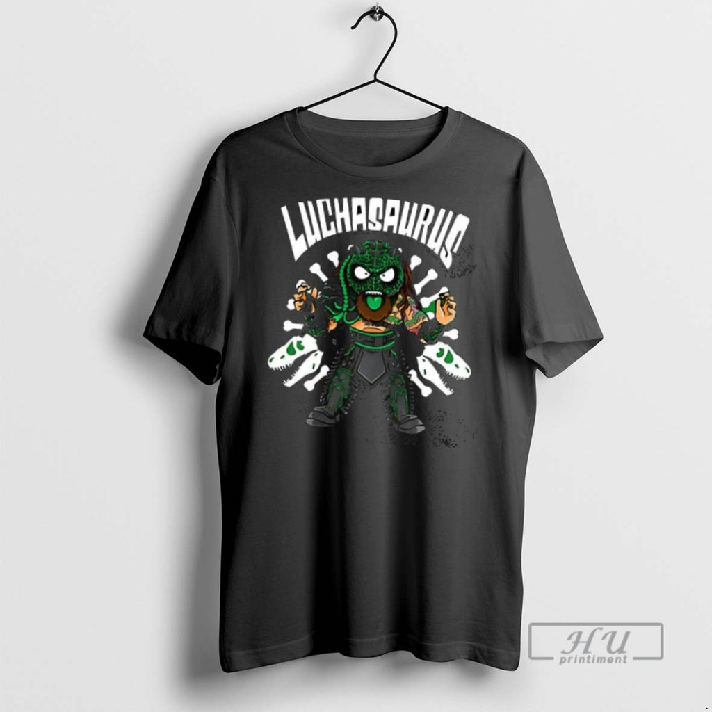 Officials Trending Austin Matelson Awe Luchasaurus Dinosaur Graphic T Shirt