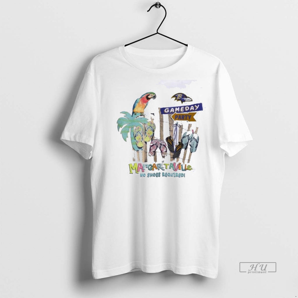 Officials Trending Baltimore Ravens Gameday Party Margaritaville No Shoes Required T Shirt Sweater