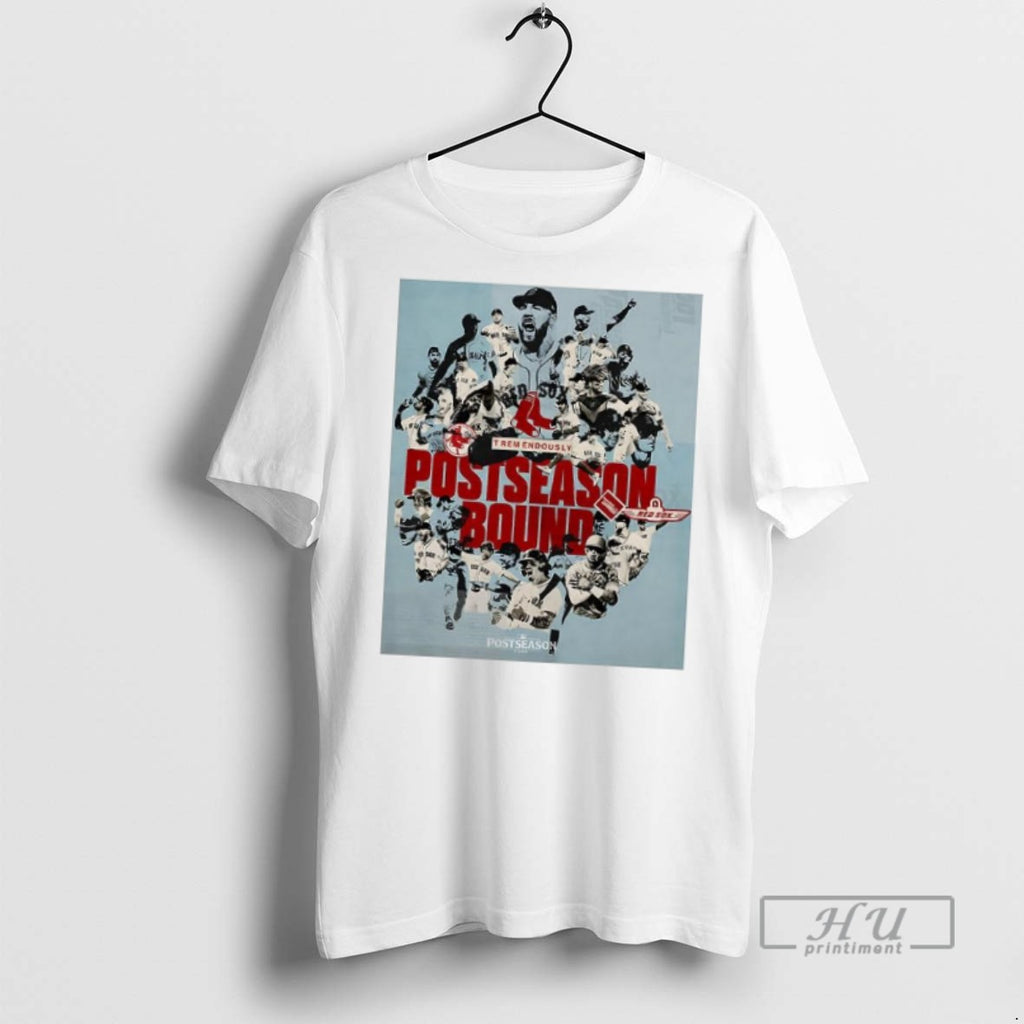 Officials Trending Boston Red Sox Baseball Postseason Bound 2025 Trem Endously T Shirt