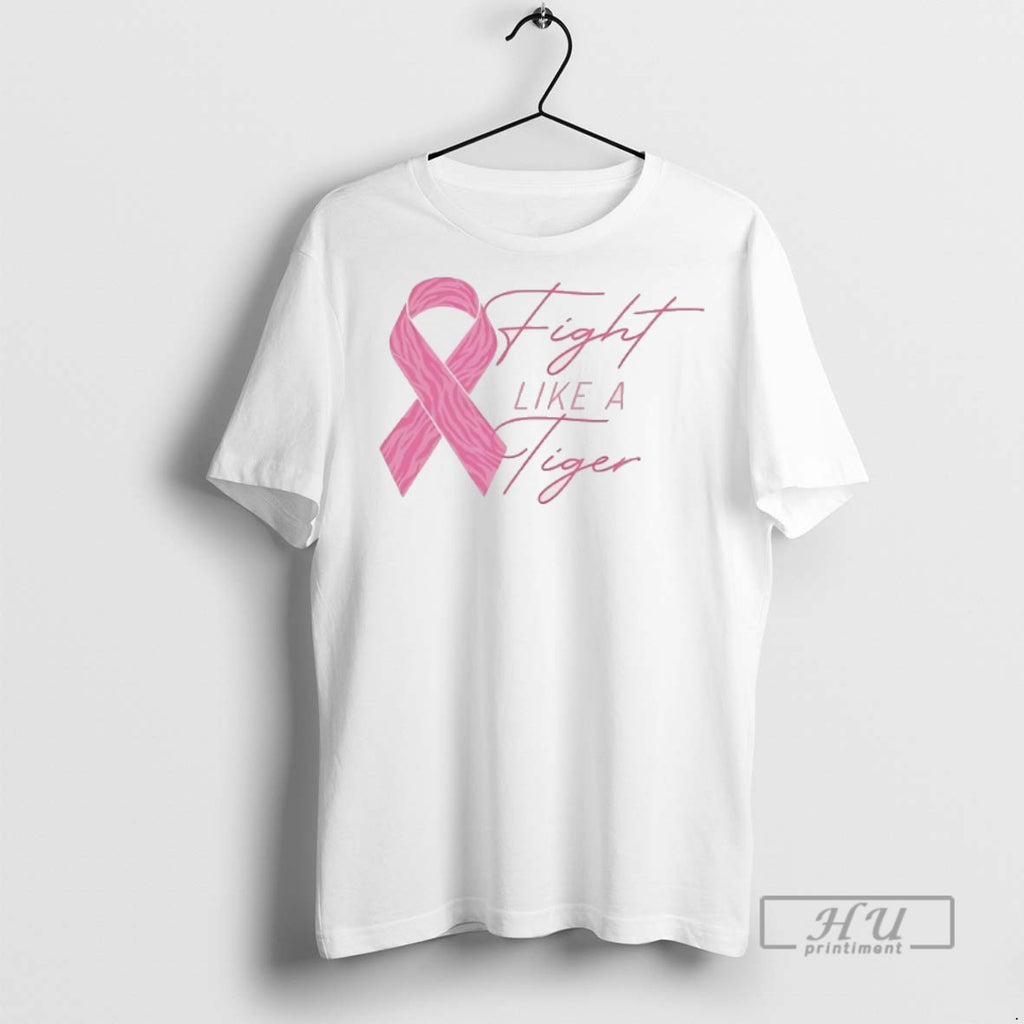 Officials Trending Breast Cancer Awareness Month Lsu Fight Like A Tiger Ribbon Graphic