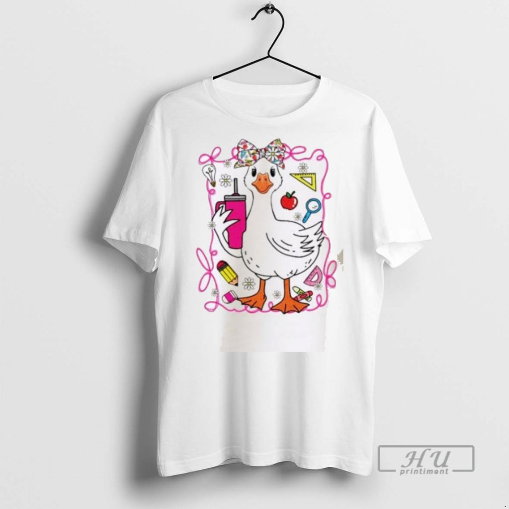 Officials Trending Brooke And Bear Back To School Goose Tee Shirt
