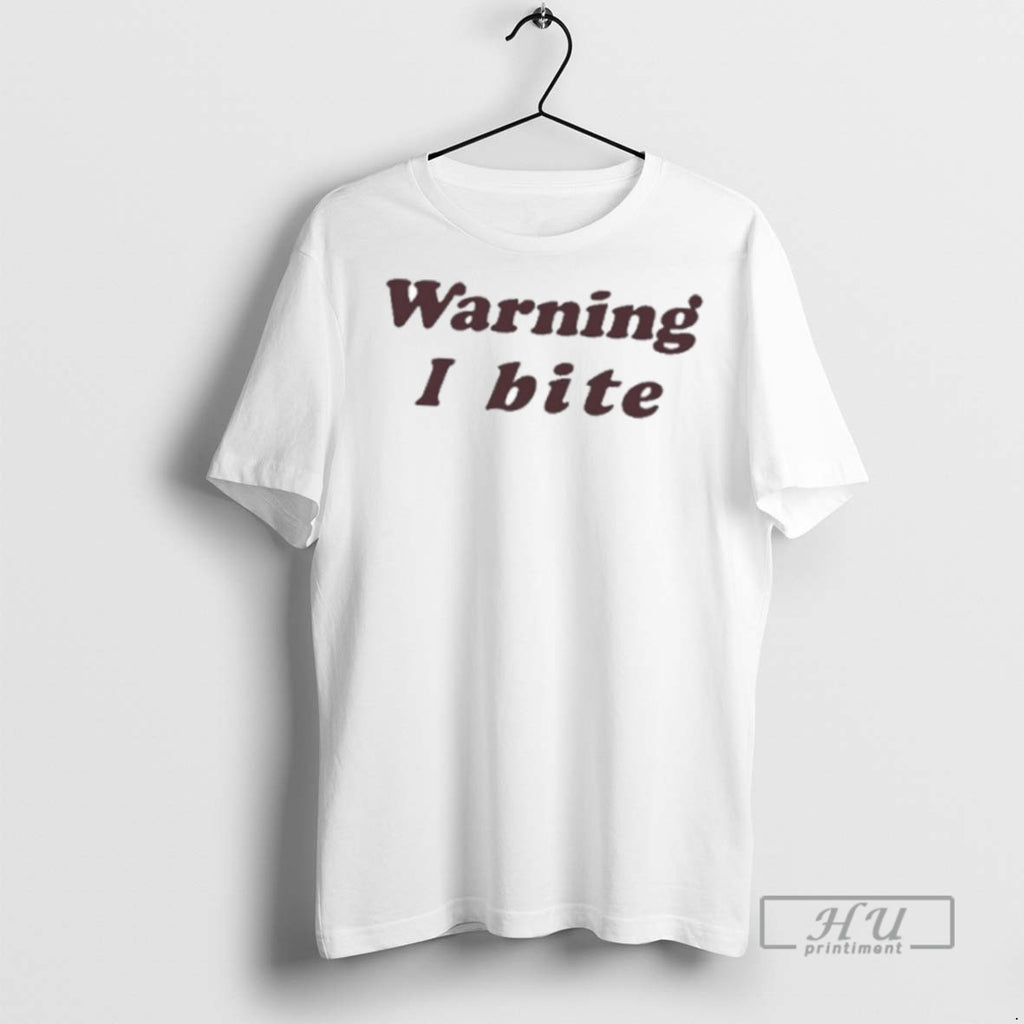 Officials Trending Brooklynnmilly Wearing Warning I Bite T Shirt