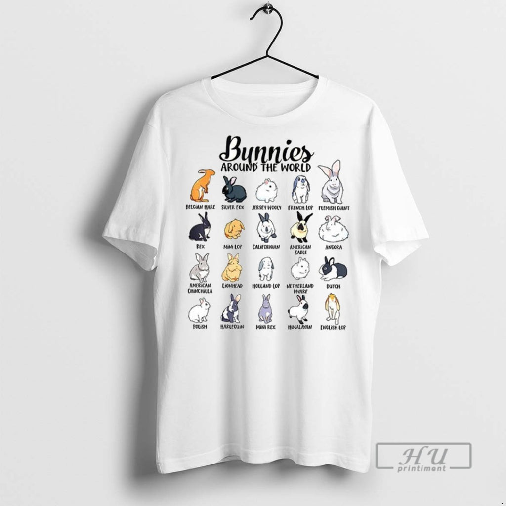 Officials Trending Bunnies Around The World Ceramic Ceramic And Classic Dad Cap T Shirt