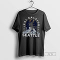 Officials Trending Cal Raleigh Seattle Mariners Baseball Gritty Skyline Siganature T Shirt