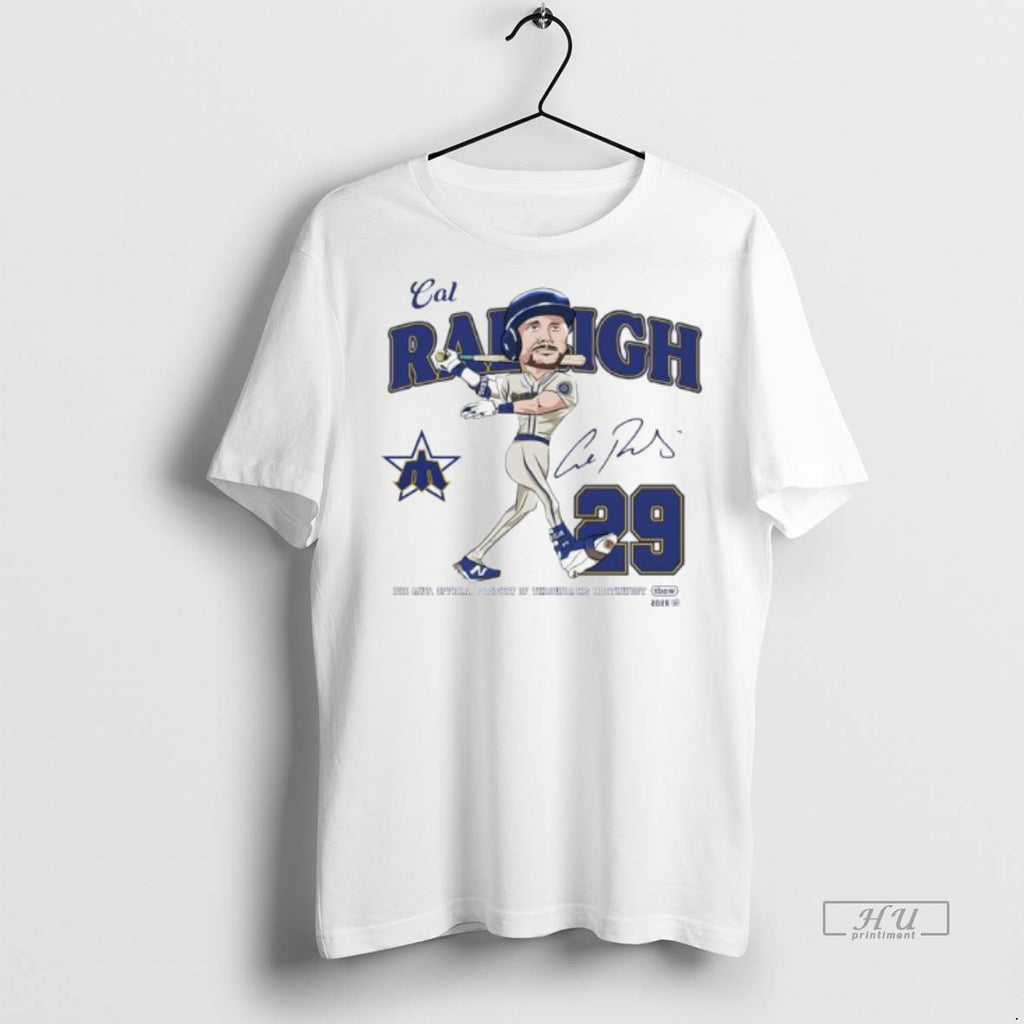 Officials Trending Cal Raleigh Seattle Mariners Our Mvp Product Of Throwbacks Northwest Signature 2025 Tee