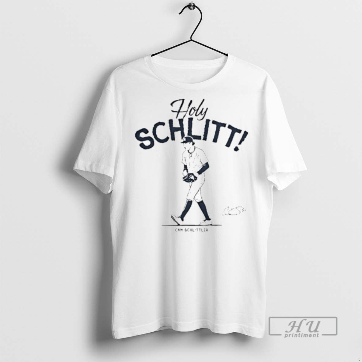 Officials Trending Cam Schlittler Holy Schlitt New York Yankees Baseball Signature T Shirt