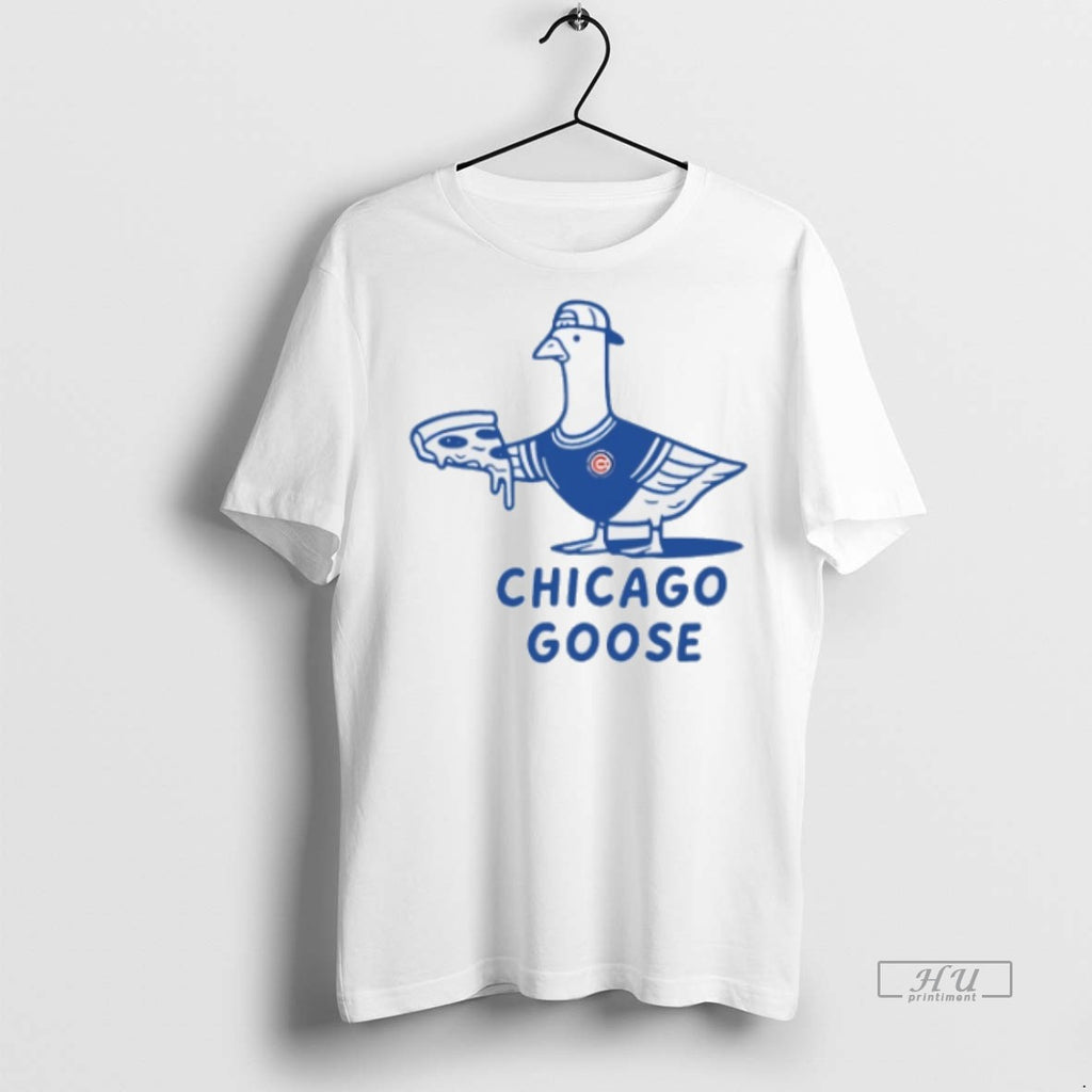 Officials Trending Chicago Cubs Goose Eat Pizza T Shirt Sweater