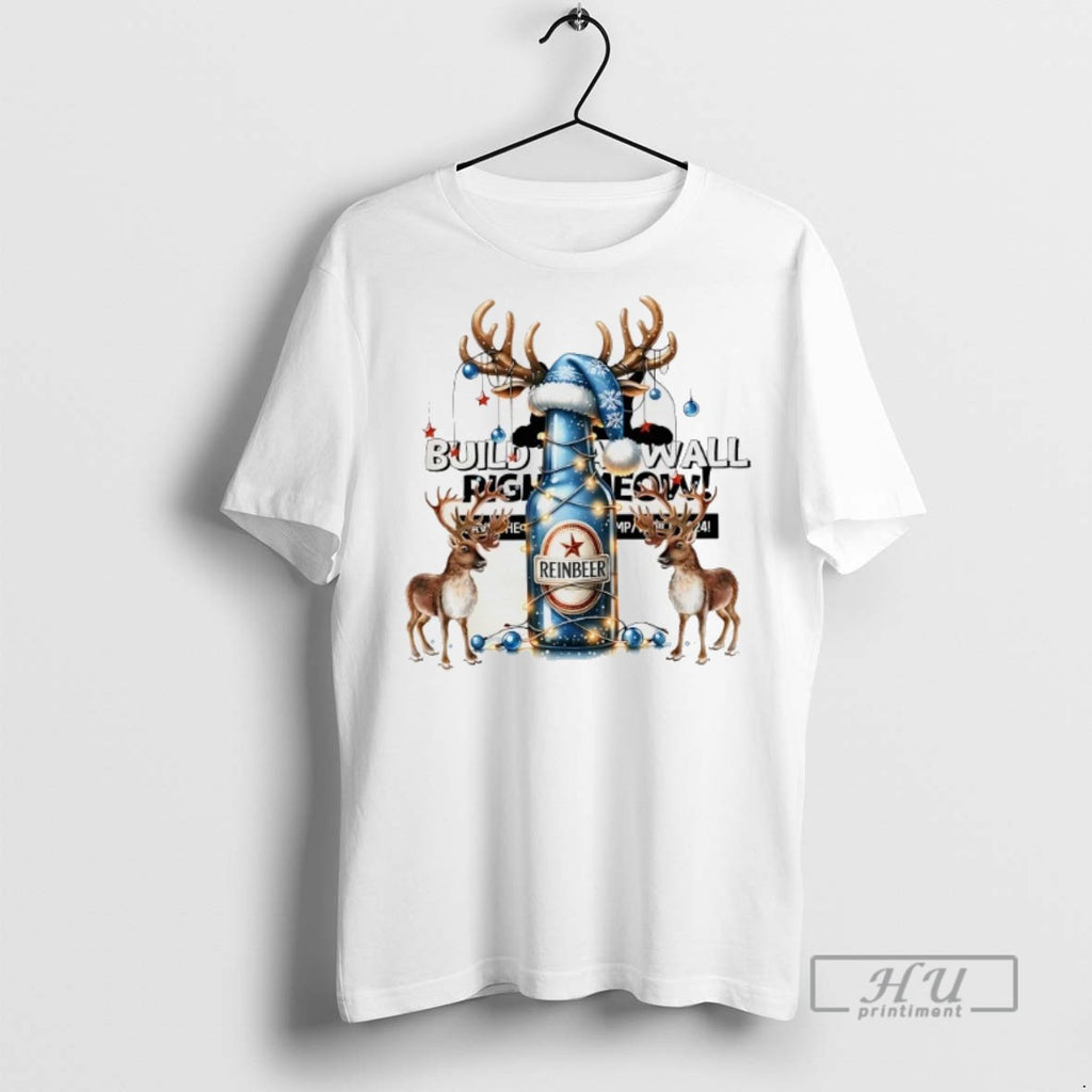 Officials Trending Christmas Reindeer Beer Graphic Tee Shirt Sweatshirt Hoodies