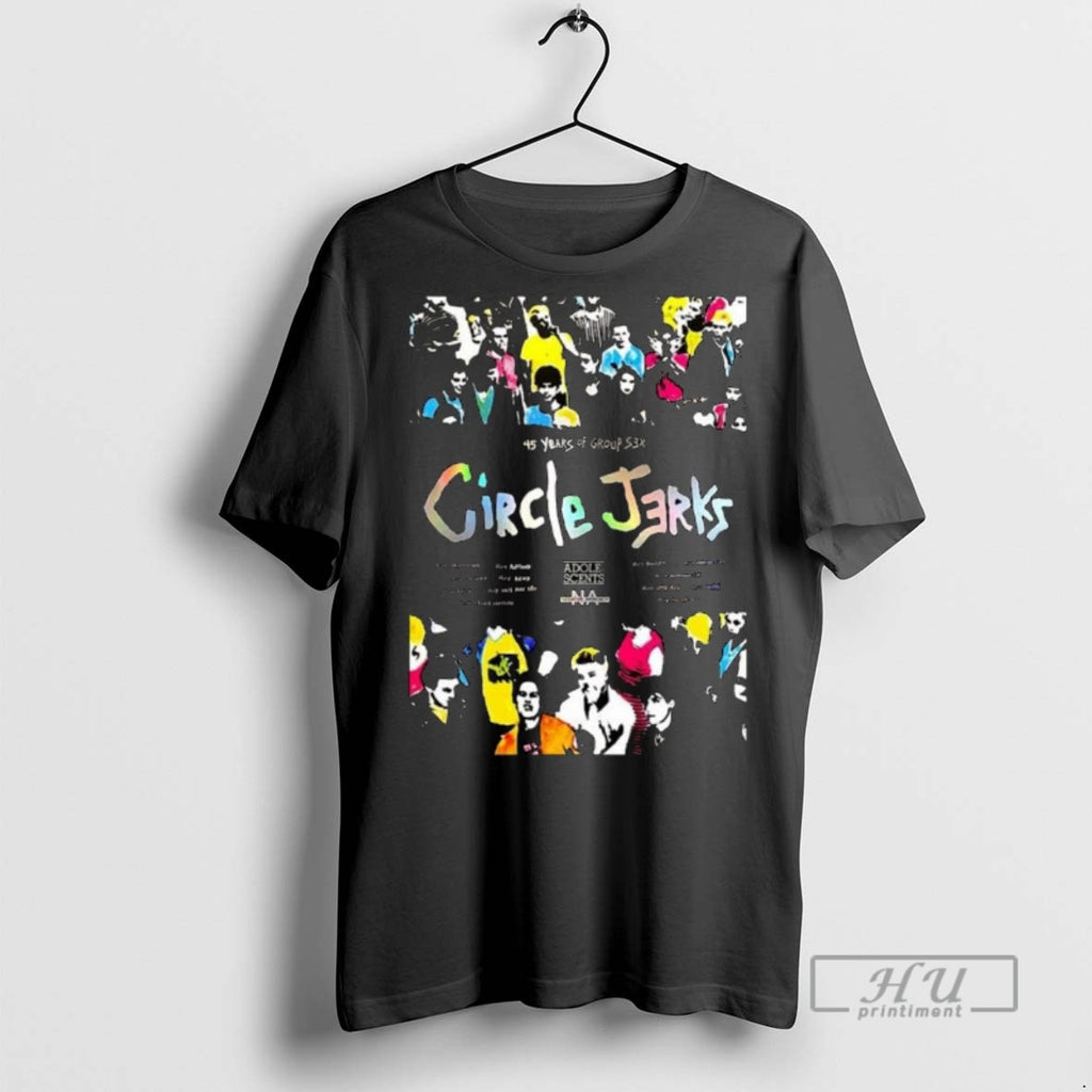 Officials Trending Circle Jerks Group Sex 45 Years Anniversary Long Sleve T Shirt