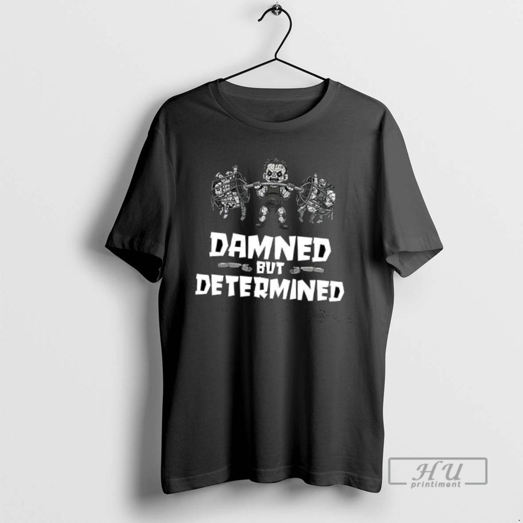 Officials Trending Damned But Determined Zombie Halloween T Shirt