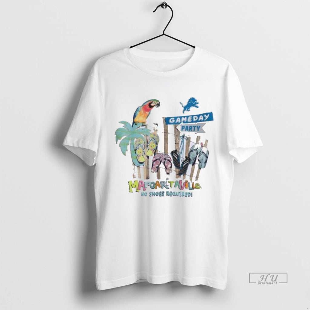 Officials Trending Detroit Lions Gameday Party Margaritaville No Shoes Required T Shirt Sweater