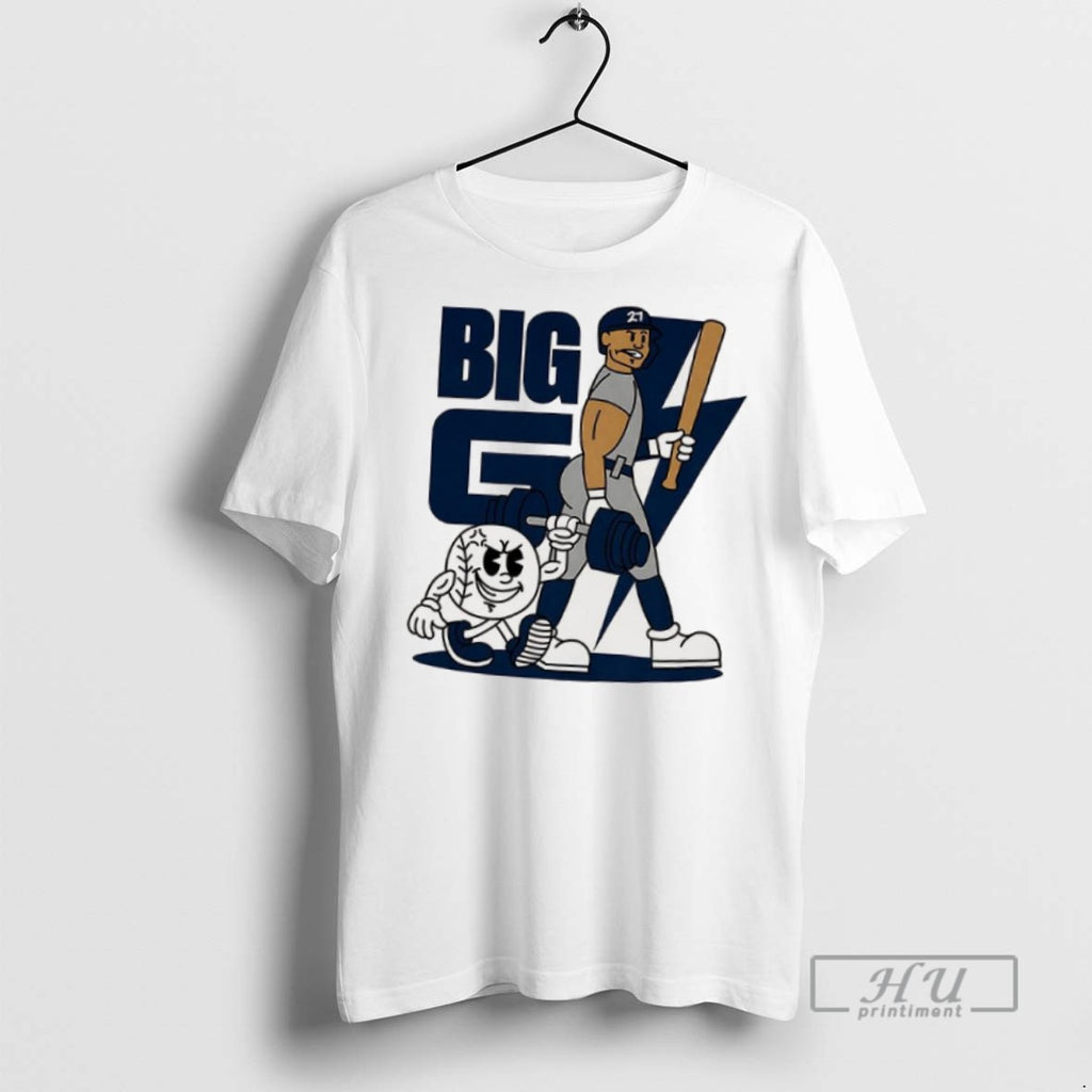 Officials Trending Giancarlo Stanton New York Yankees Baseball Big G Cartoon T Shirt