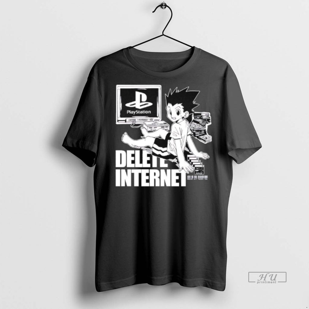 Officials Trending Gon Freecss Hunter X Hunter Playstation Delete Internet T Shirt Sweater