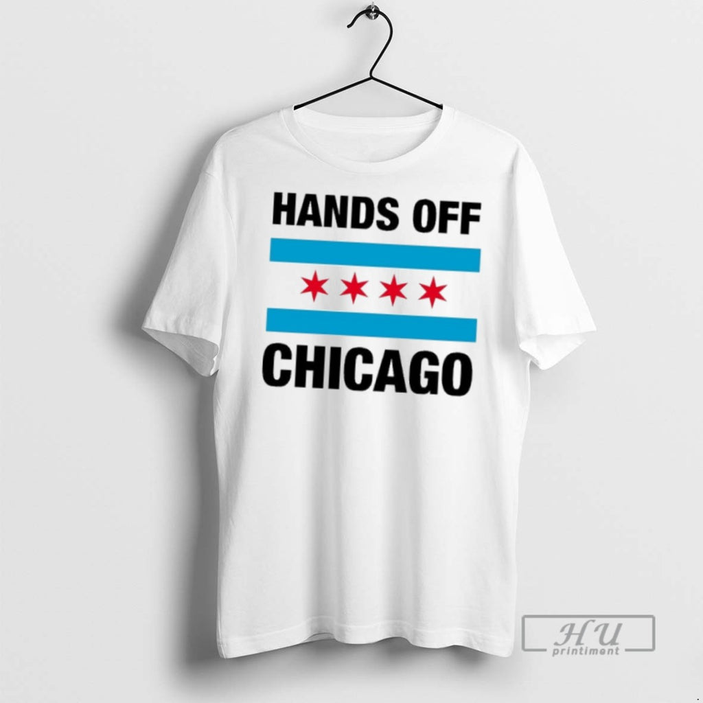 Officials Trending Hands Off Chicago Flag 2025 T Shirt