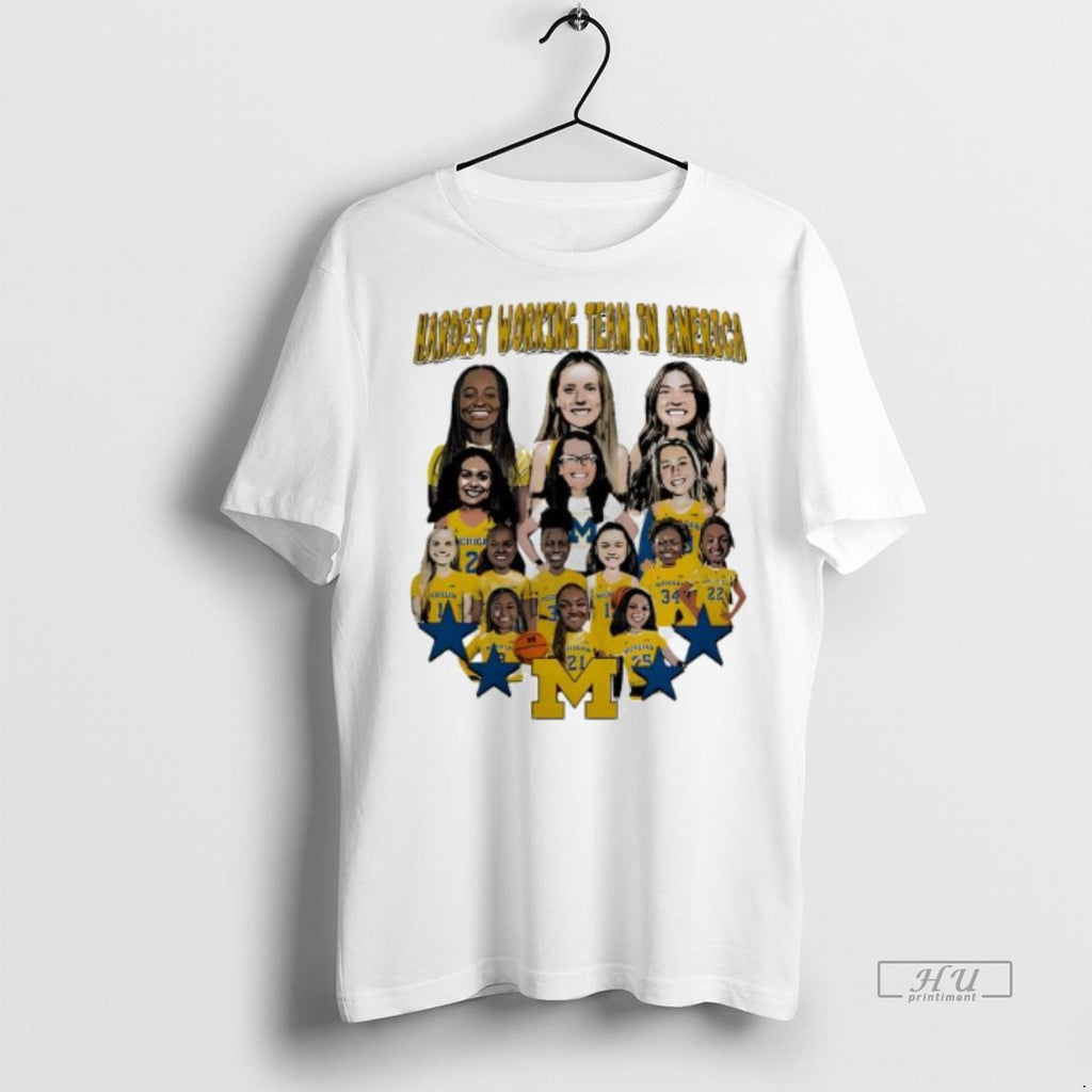Officials Trending Hardest Working Team In America Michigan Wolverines Tee Shirt Sweater