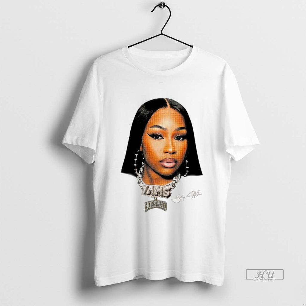Officials Trending Hoes Mad X Caresha Rhinestone Signature Tee Shirt Sweater