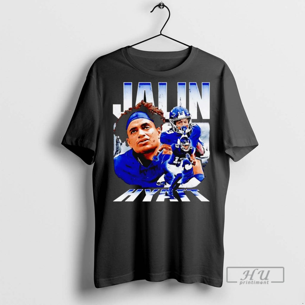 Officials Trending Jalin Hyatt Triple Player New York Giants T Shirt Sweatshirt Hoodies