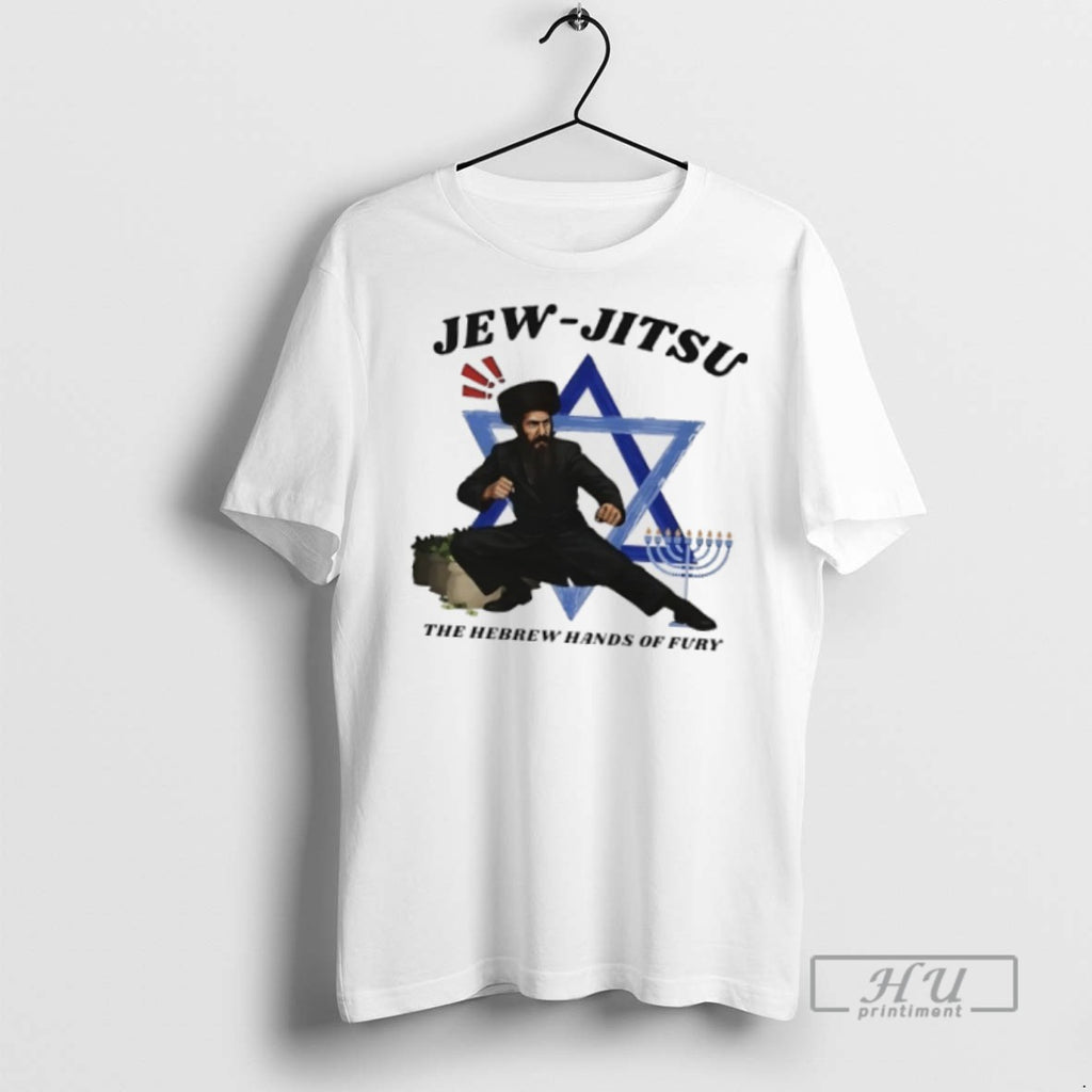 Officials Trending Jew Jitsu The Hebrew Hands Of Fury T Shirt