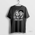 Officials Trending Jisoo X Zayn Eyes Closed Long Sleve Tee Shirt Sweater