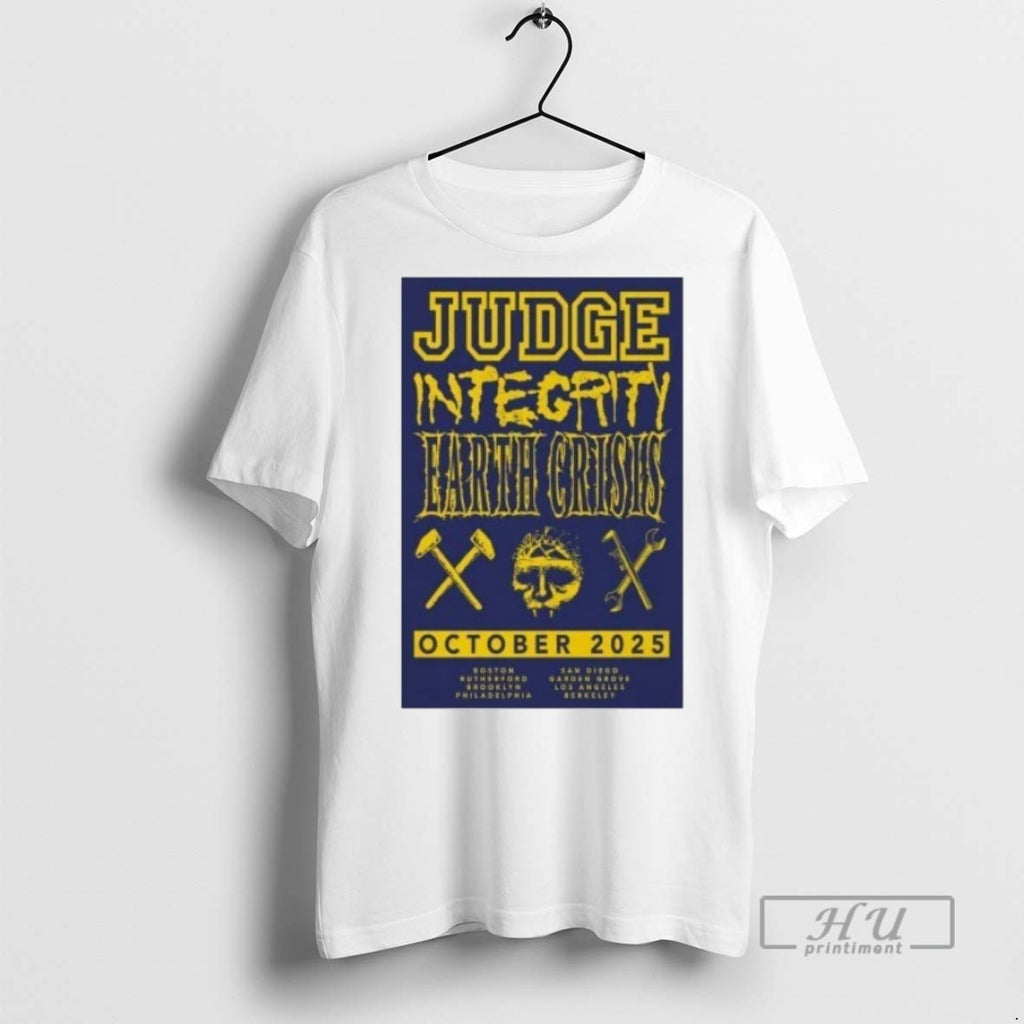 Officials Trending Judge Earth Crisis Integrity Oct 2025 Tee Shirt
