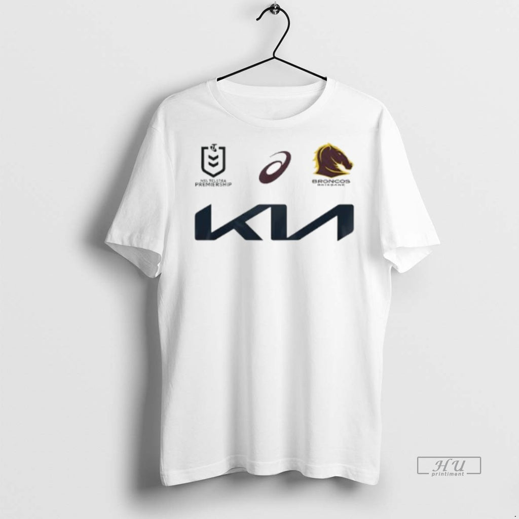 Officials Trending Kia Brisbane Broncos 2025 Nrl Away Jersey Tee Shirt Sweater