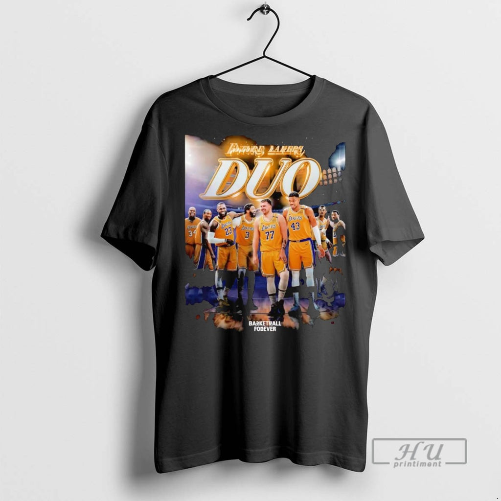 Officials Trending La Lakers Furture Lakers Duo Doncic And Giannis Antetokounmpo Graphic Tee Shirt