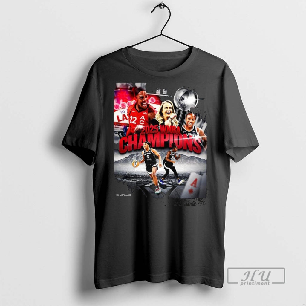 Officials Trending Las Vegas Aces Wnba Champions Back On Top 2025 Graphic Tee Shirt
