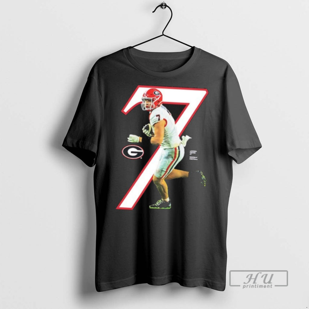Officials Trending Lawson Luckie 7 Georgia Bulldogs 2025 Ncaa Player T Shirt
