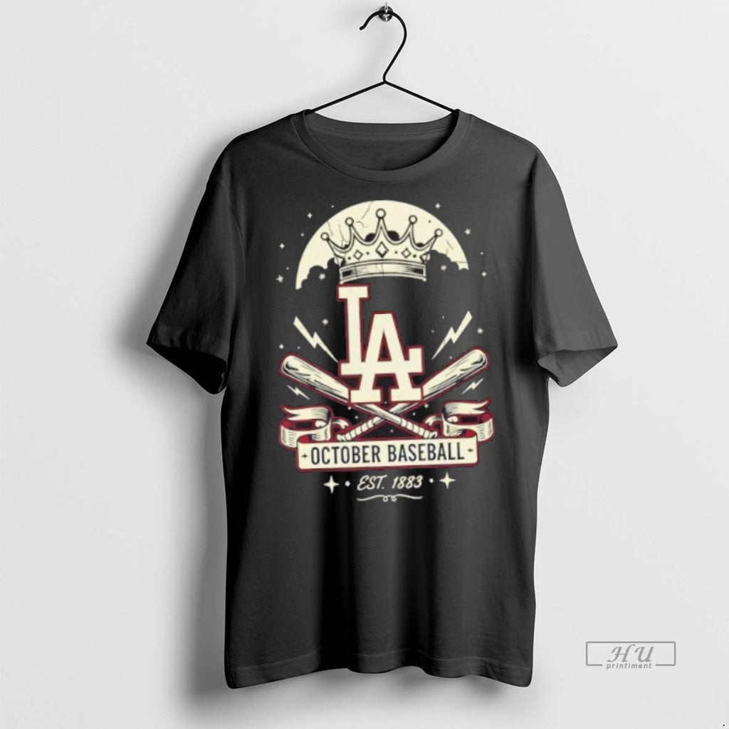 Officials Trending Los Angeles Dodgers October Baseball Est 1883 Tee Shirt Sweater
