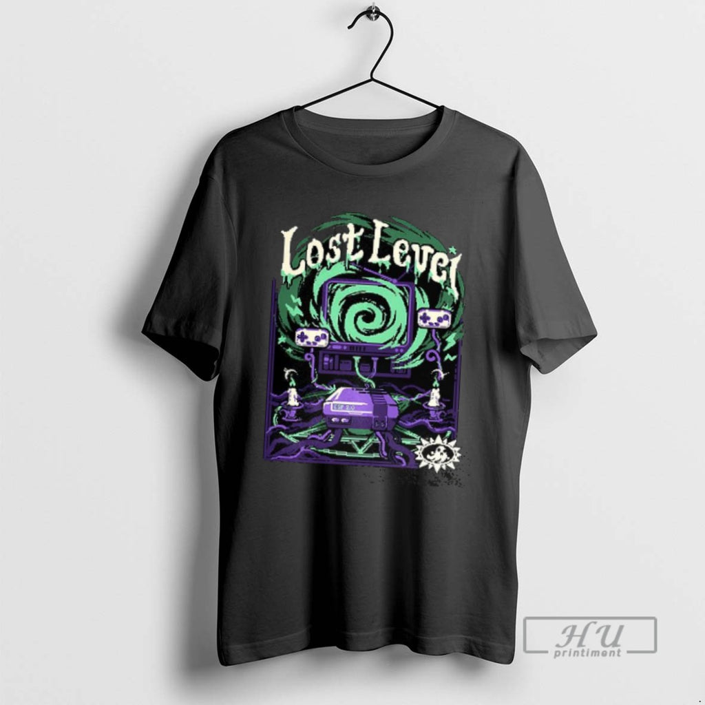 Officials Trending Lost Level Caught Up In The Spooky Game Halloween T Shirt