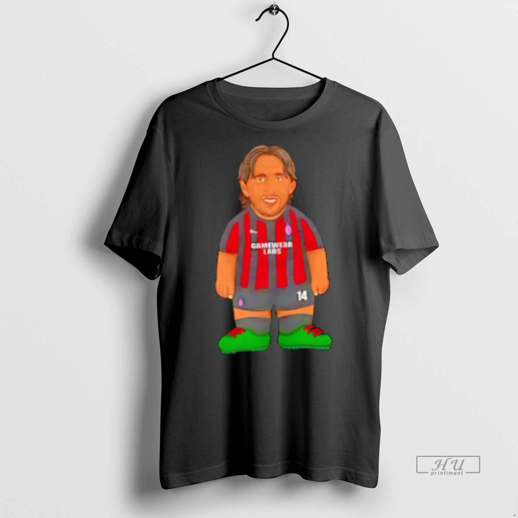 Officials Trending Luka Modric Ac Milan Midfielder Cartoon Soccer Player Tee Shirt Sweater