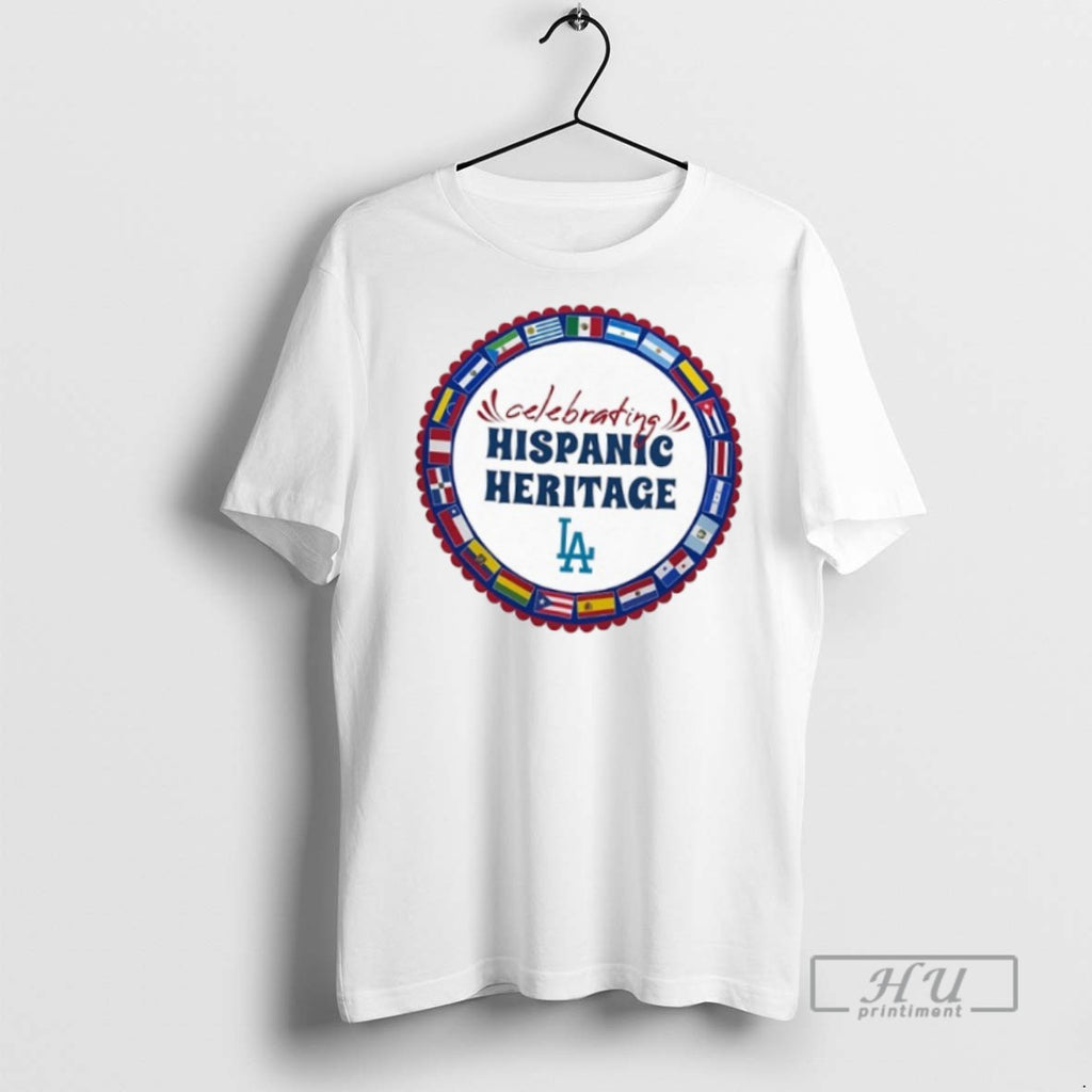Officials Trending Mlb Los Angeles Dodgers Starter Celebrating Hispanic Heritage T Shirt