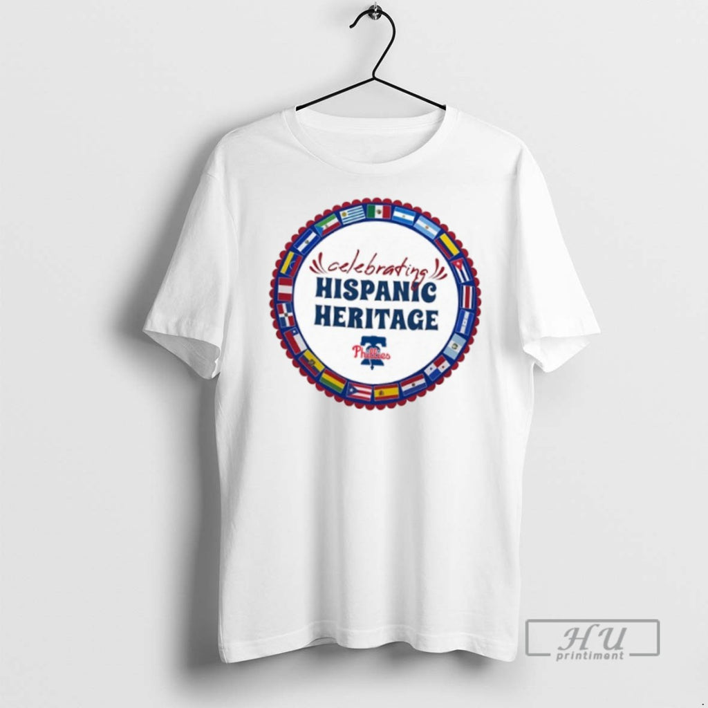 Officials Trending Mlb Philadelphia Phillies Starter Celebrating Hispanic Heritage T Shirt