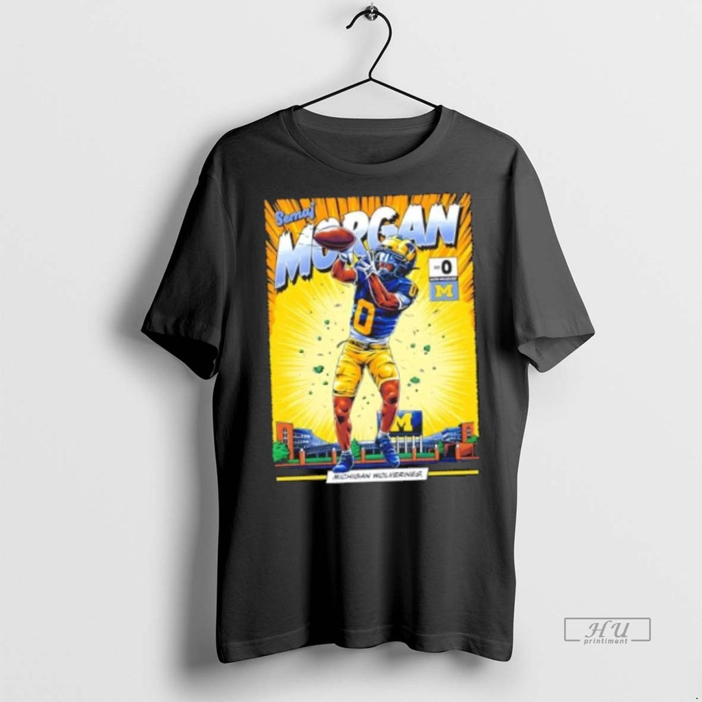 Officials Trending Michigan Wolverines 0 Semaj Morgan Student Athlete Comic Tee Shirt Sweater