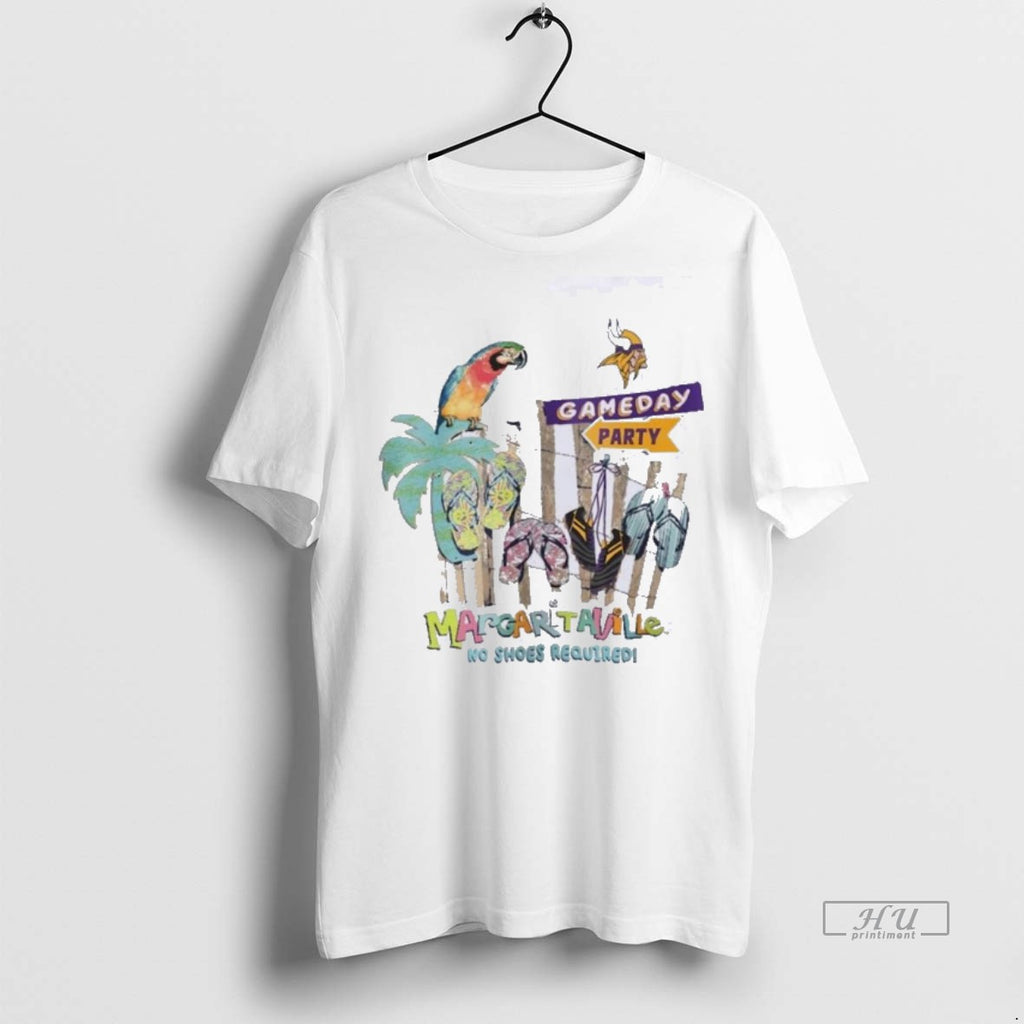 Officials Trending Minnesota Vikings Gameday Party Margaritaville No Shoes Required T Shirt Sweater