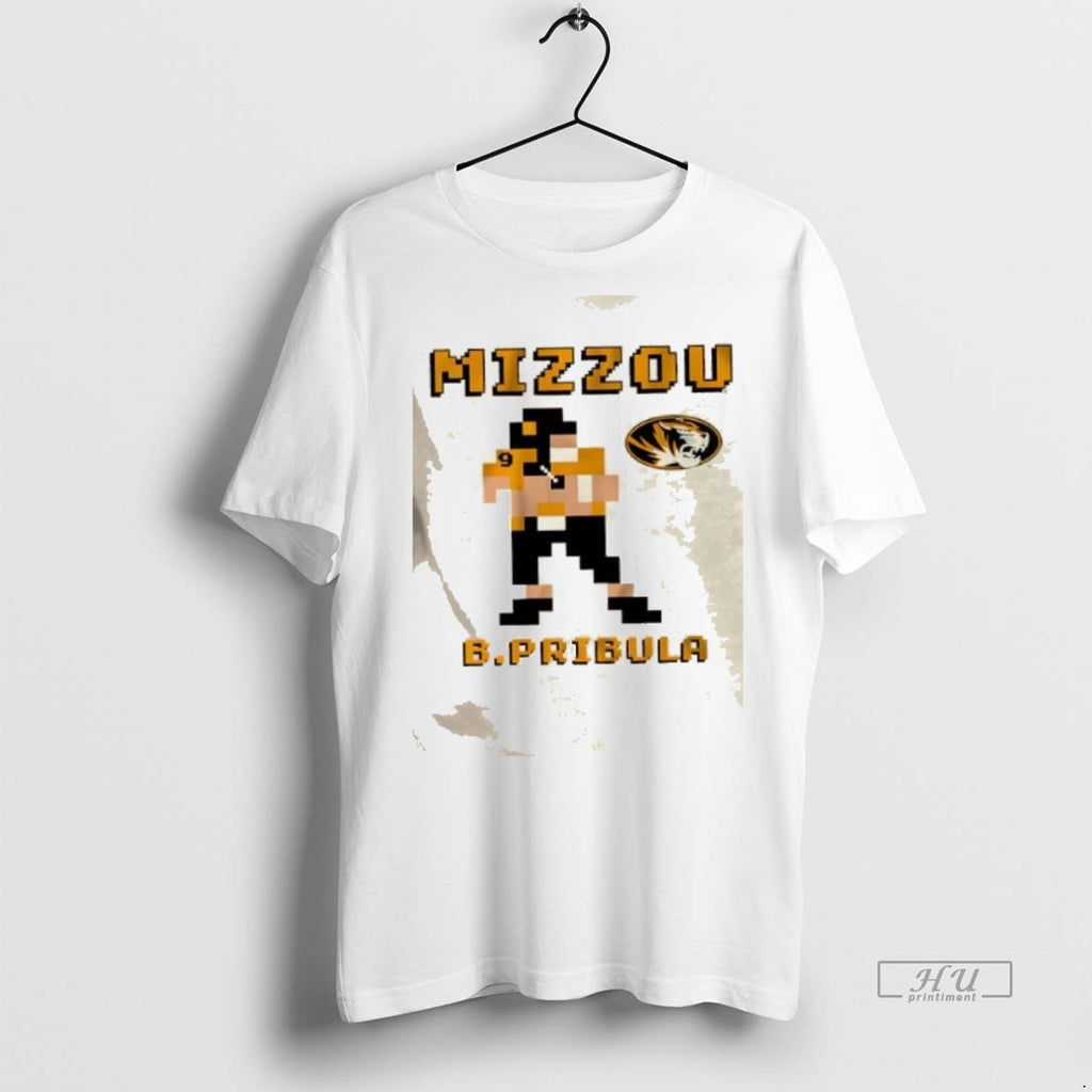 Officials Trending Missouri Tigers Football Beau Pribula Retro Baller Tee Shirt Sweater