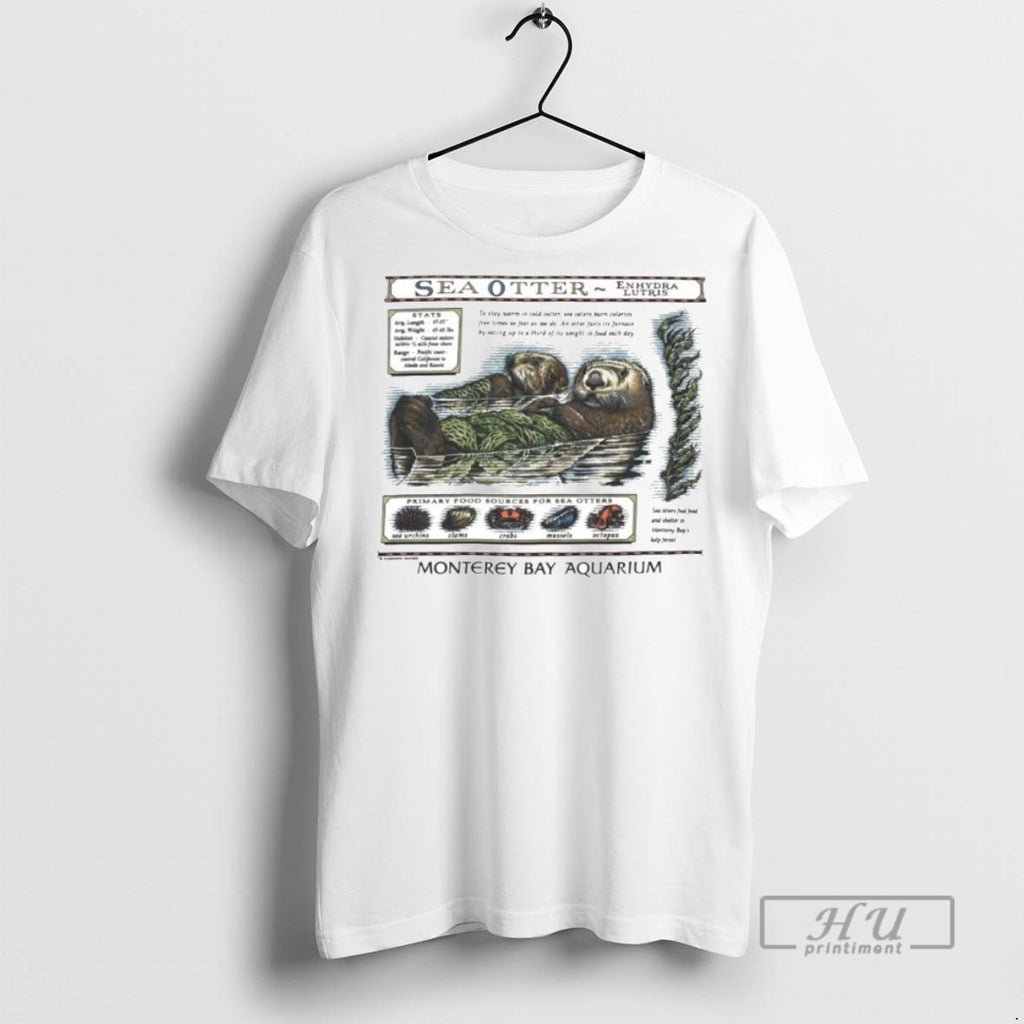 Officials Trending Monterey Bay Aquarium Otter Ornaments Tee Shirt