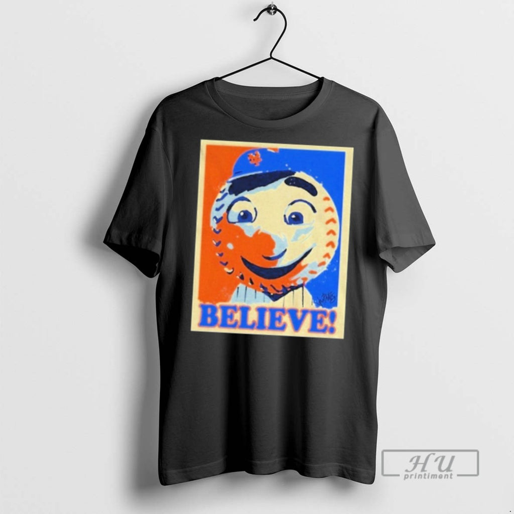 Officials Trending Mr Met New York Mets Mlb Believe Hope Mascot T Shirt