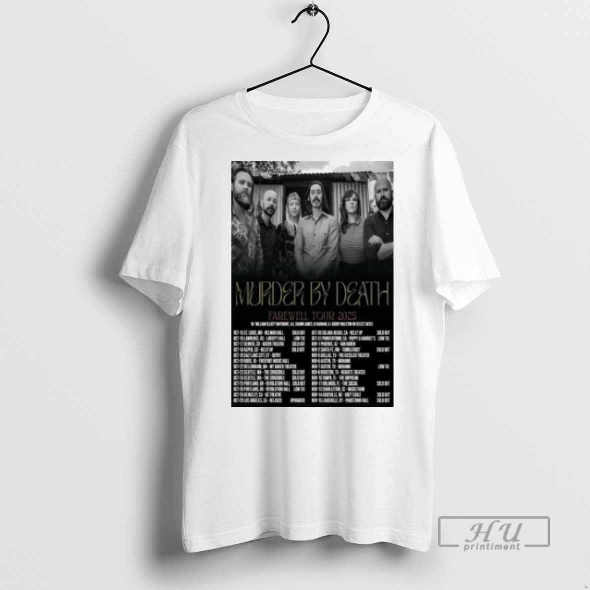 Officials Trending Murder By Death Tour 2025 T Shirt Sweatshirt Hoodies