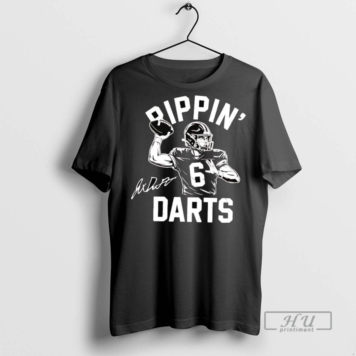 Officials Trending New York Giants Ripping Jaxson Dart Signature Graphic Tee Shirt Sweatshirt Hoodies
