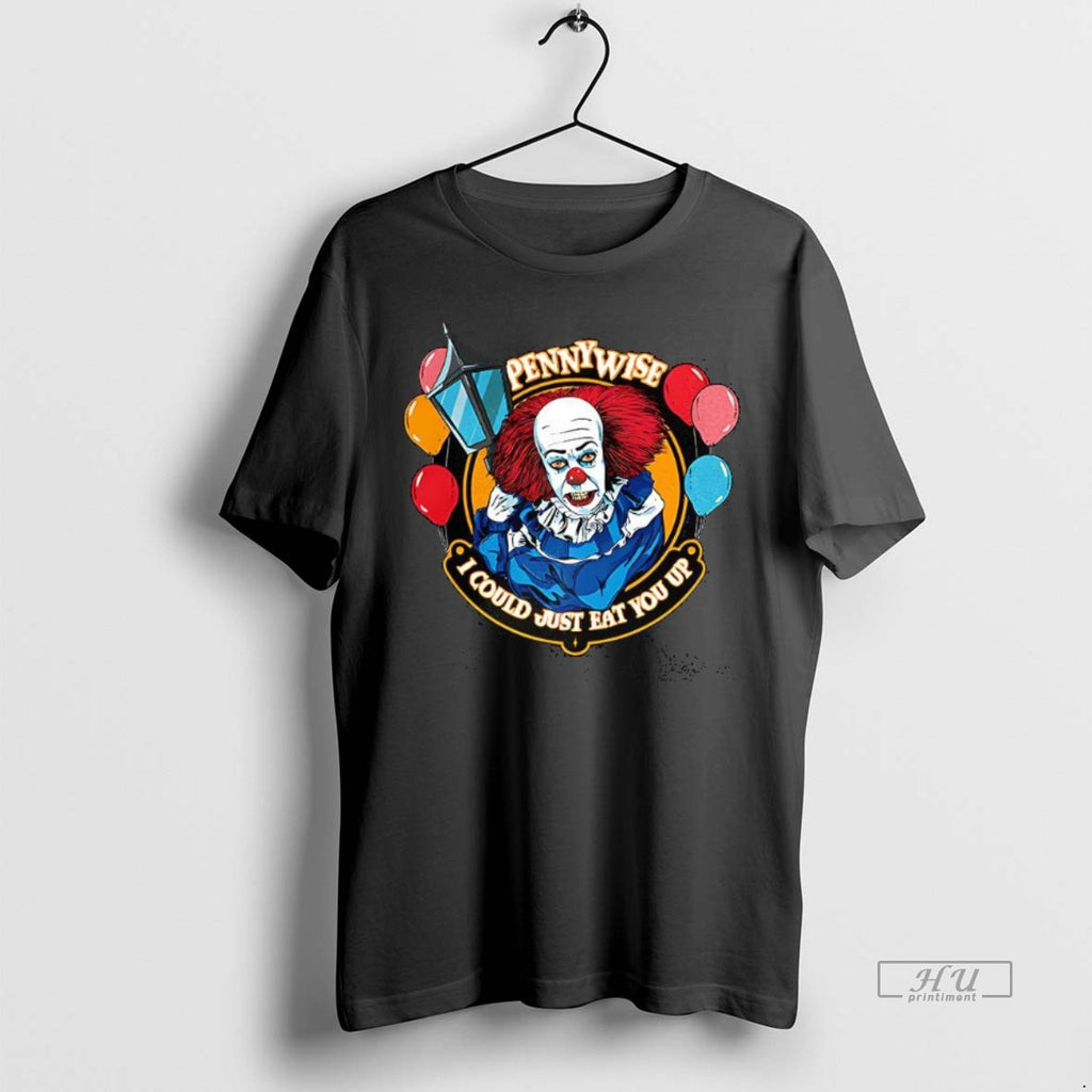 Officials Trending Pennywise Clown It Character I Could Just Eat For Up Balloon Halloween Tee